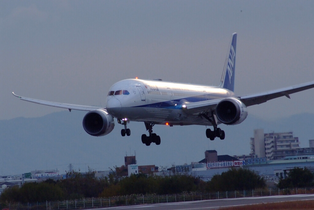 December morning✈Boeing787-9