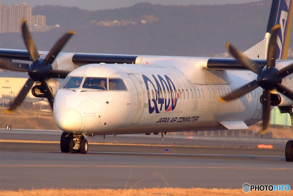 朝日に向かって！Q400