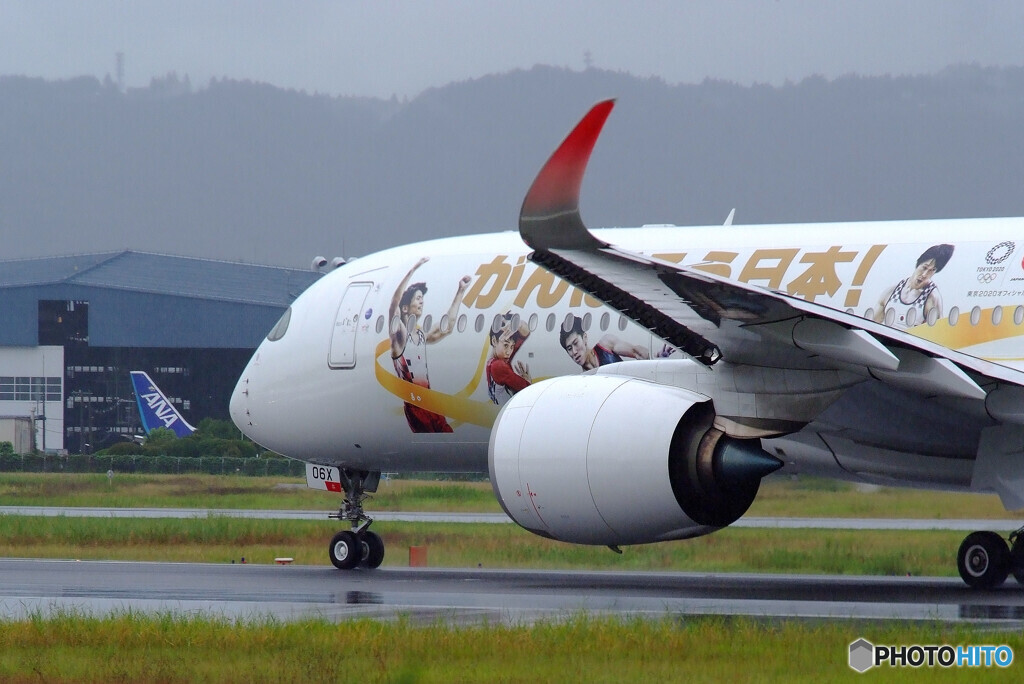 がんばろう日本！Airbus A350-900 