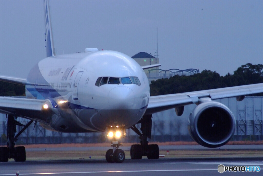 December morning✈Boeing777-200