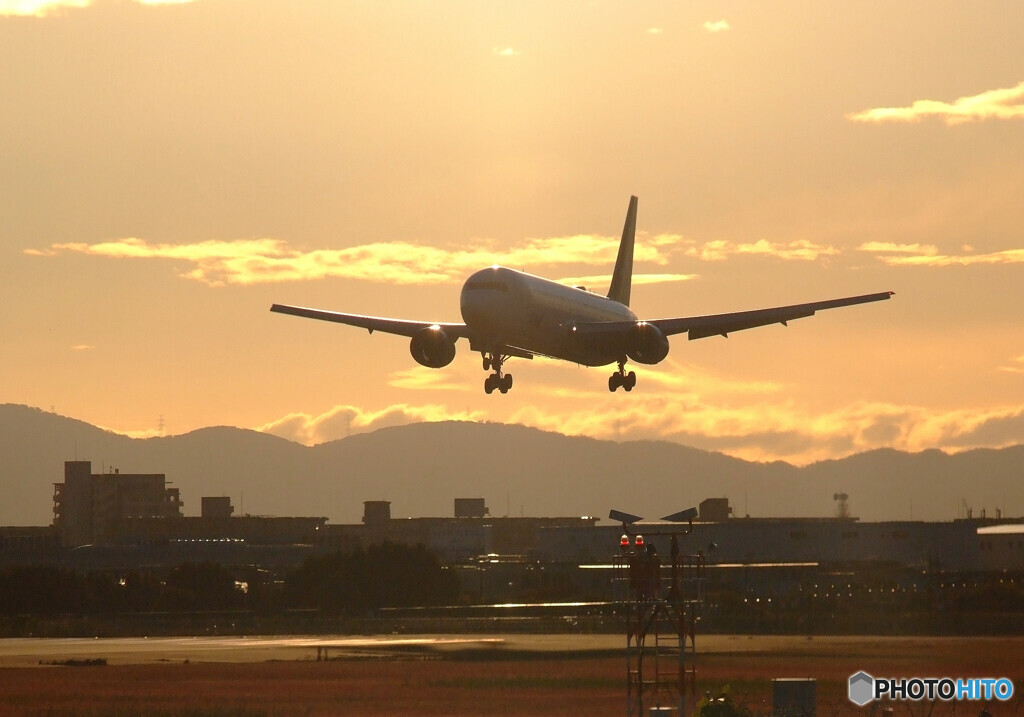 俺の朝焼け✈JA614A