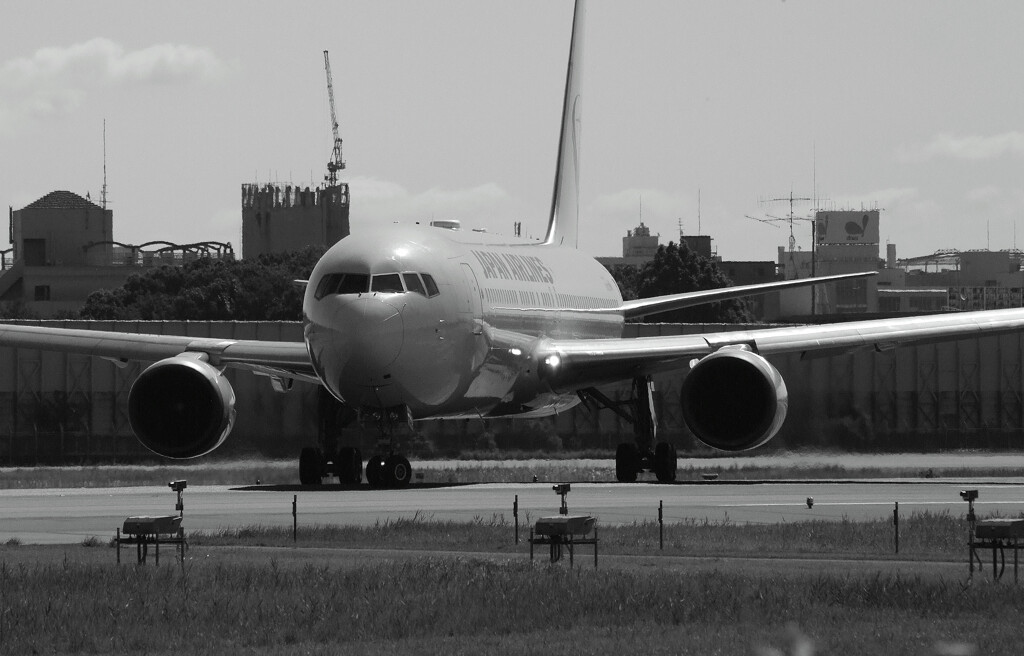 B/Wの世界✈秋Boeing767-200