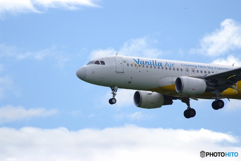 青空からバニラが降りていたよ！