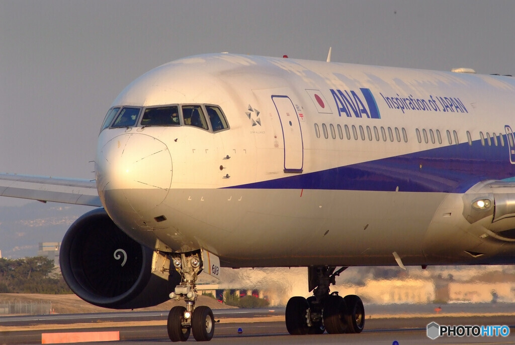 如月の朝✈ANA boeing 767