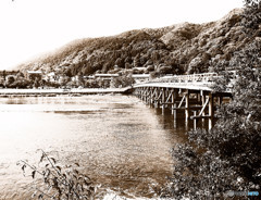 京都の夏・渡月橋