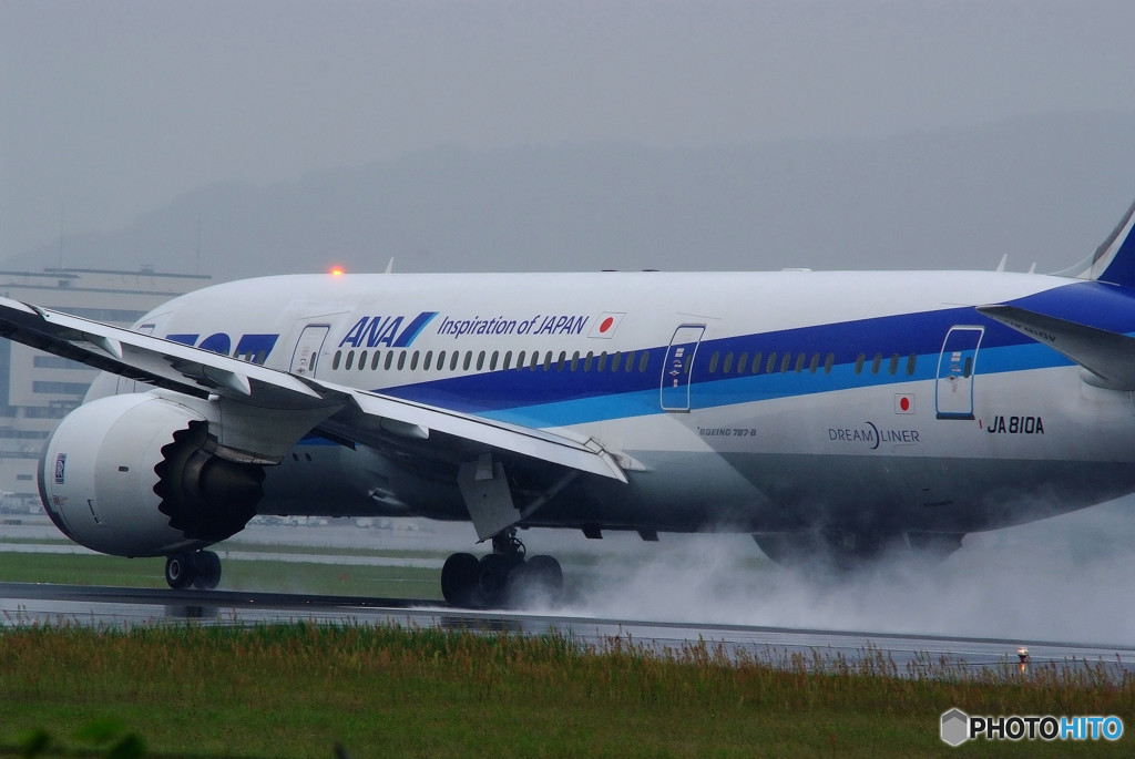 雨のtake off 787