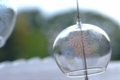 秋風月の朝♩風鈴花火