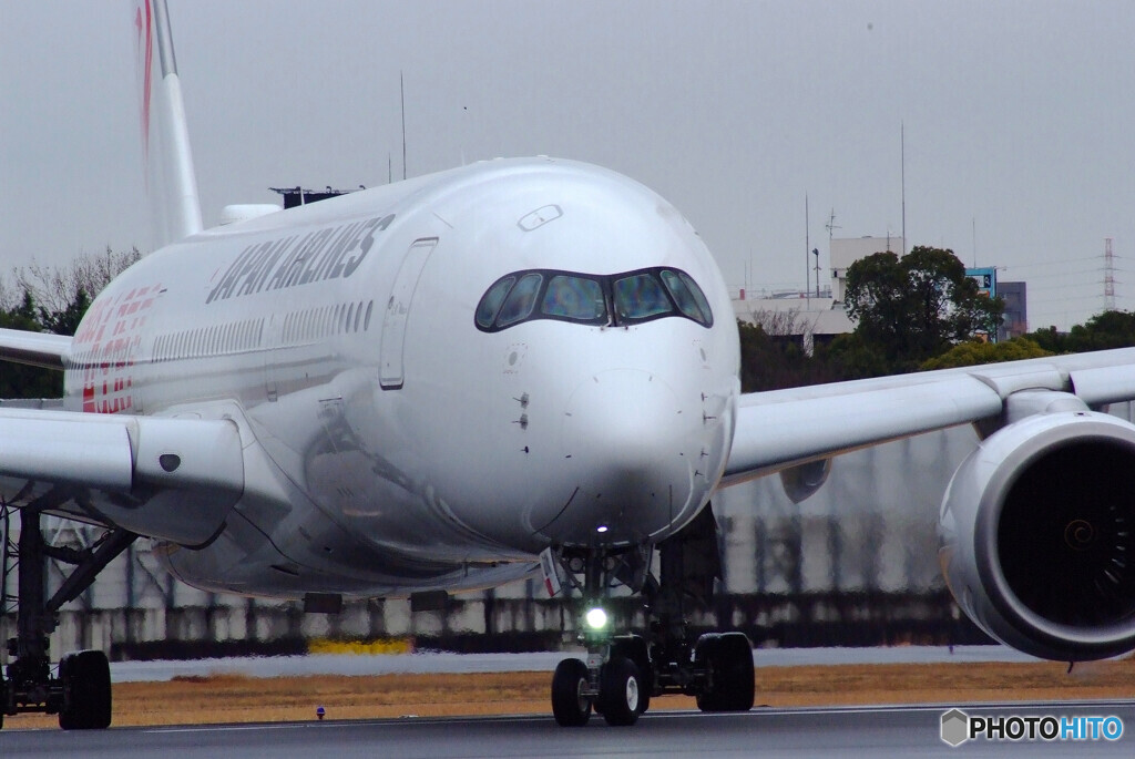 雨の滑走路Ⅳ✈A350-900　