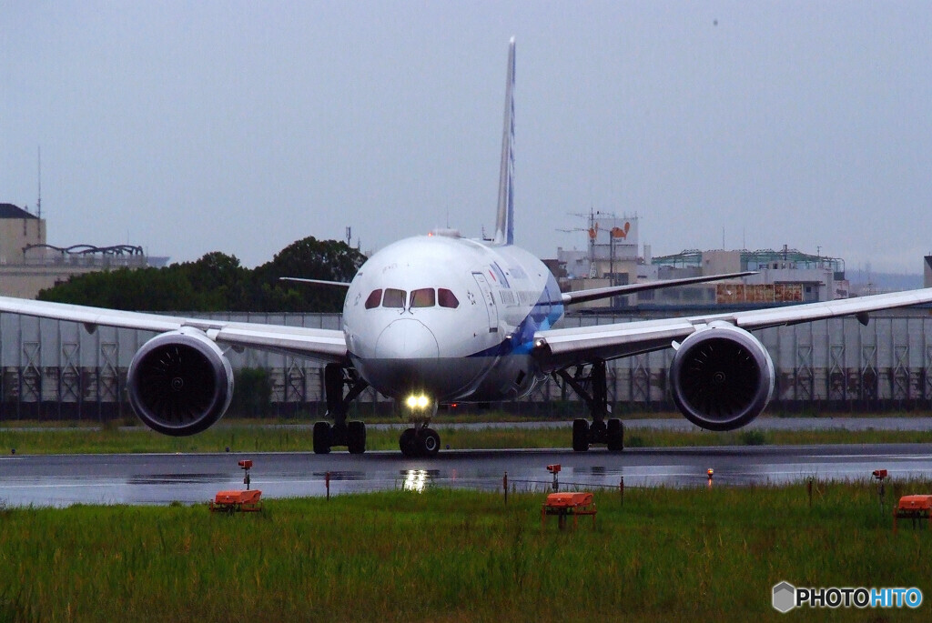 雨のAirport✈787-8