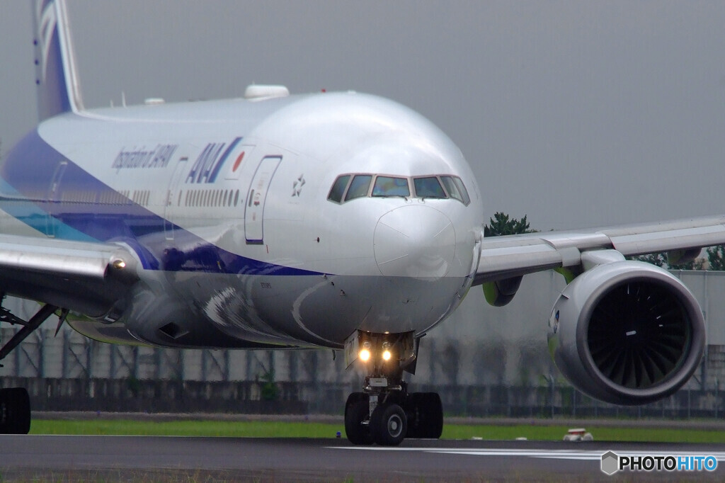 旅立ちの朝✈777-200