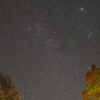 星と紅葉