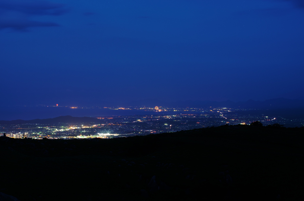 平尾台からの夜景