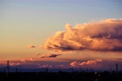 にしぞらの雲...