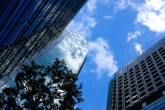 東京ミッドタウンの空 東京ミッドタウンの空