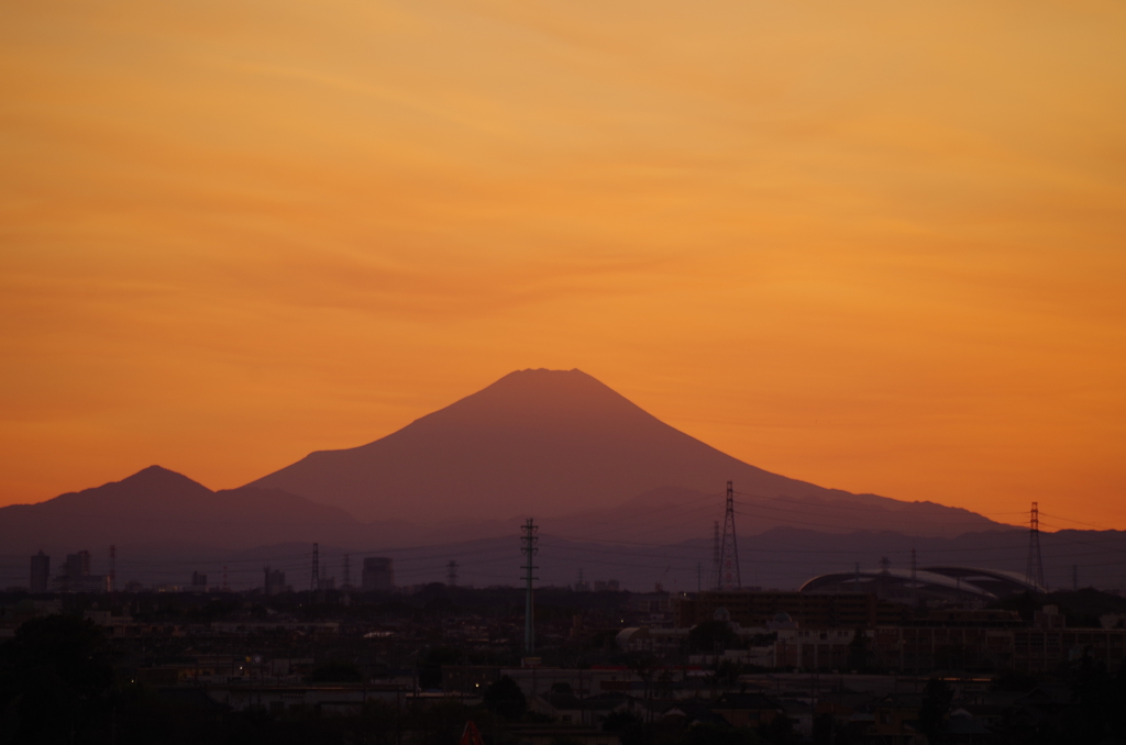 里山からの富士山