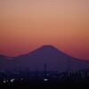 マジックアワーの富士山