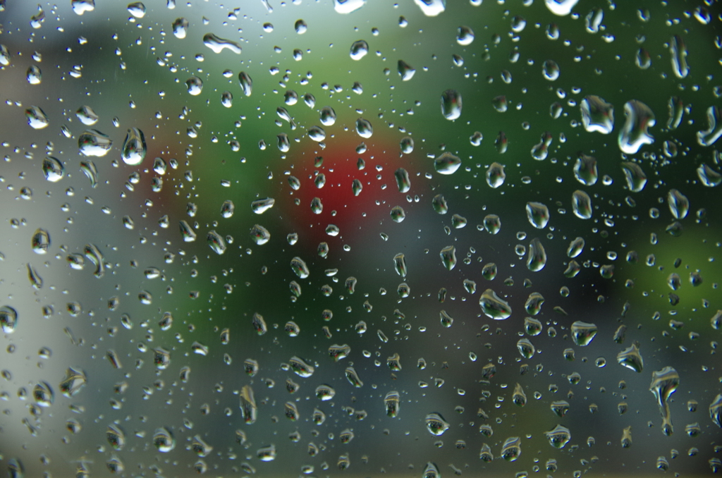 a drop of rain water