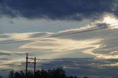 ブルーグレーの空