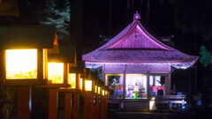 日吉神社の夜