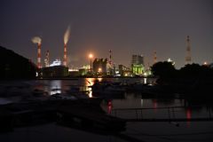 水島コンビナート地帯