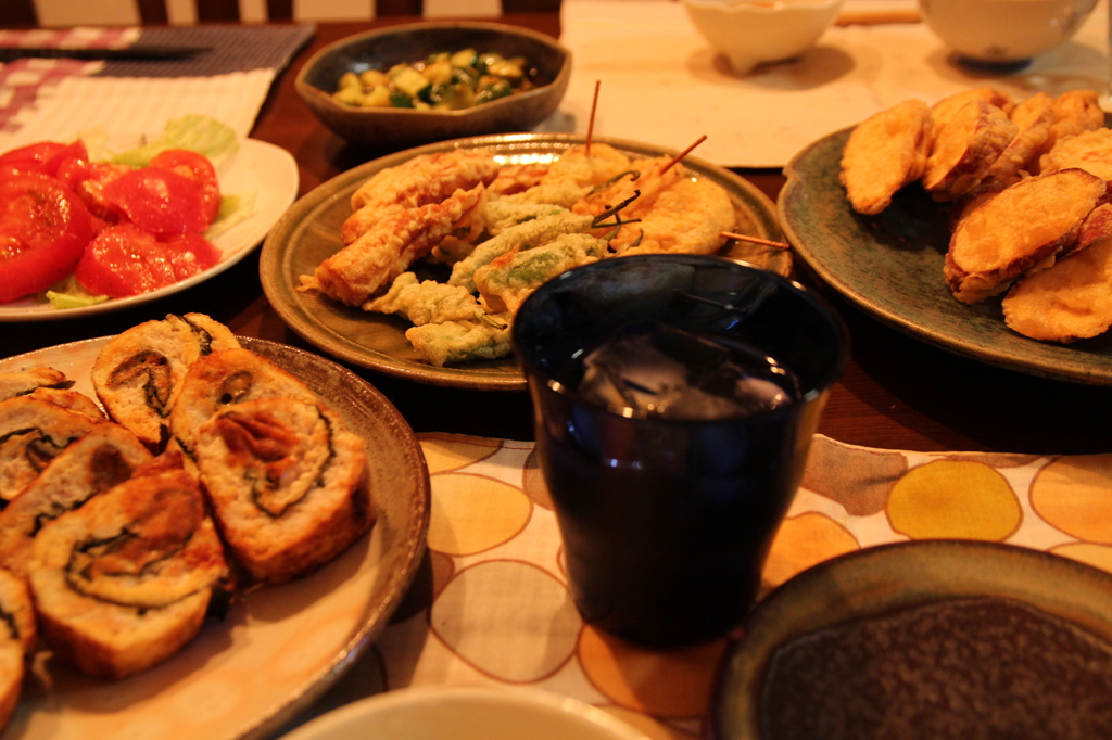 お揚げさんのチーズ巻き巻きばんごはん