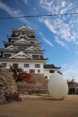 福山城と卵