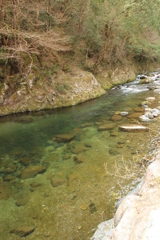 春の水内川