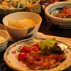 おかかポークステーキの晩ごはん