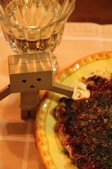 おこのみやきのばんごはんなのにワイン おこのみやきのばんごはんなのにワイン