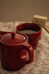 ほうじ茶で。