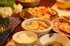 たけのこのてんぷらのばんごはん