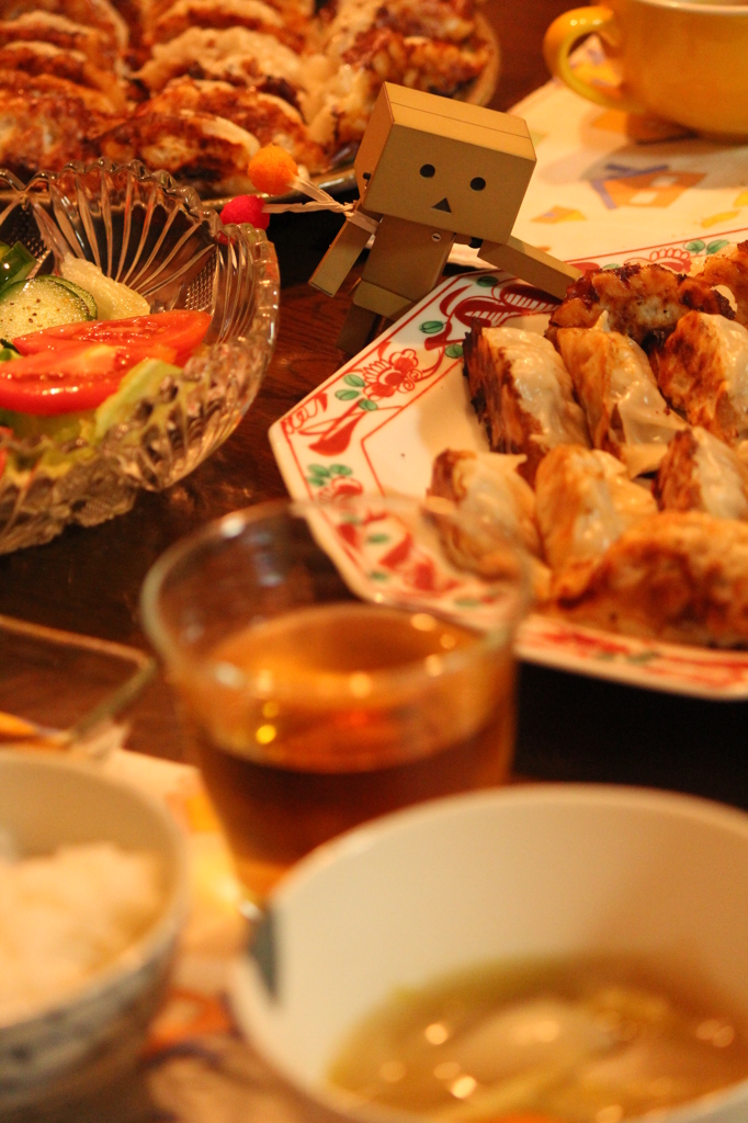 たまねぎ餃子のばんごはん