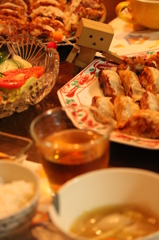 たまねぎ餃子のばんごはん