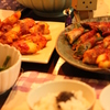 お肉でまきまきのばんごはん