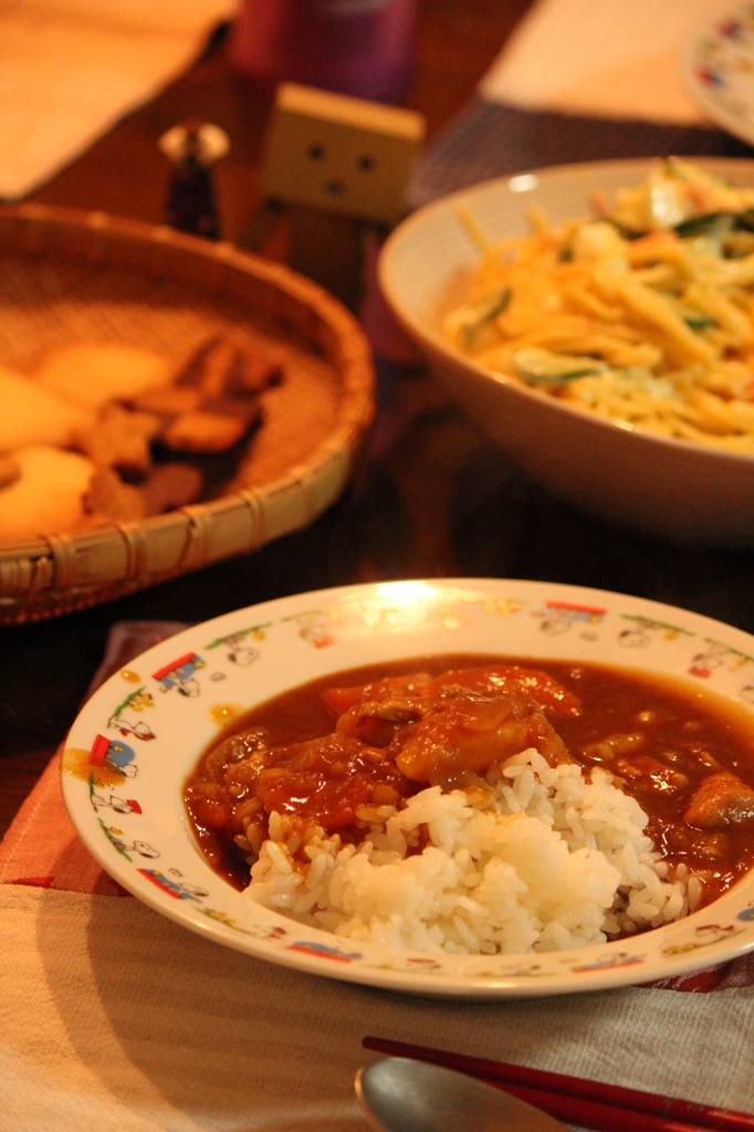 カレーとクッキーのばんごはん