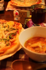 ひとり一枚ピザ。