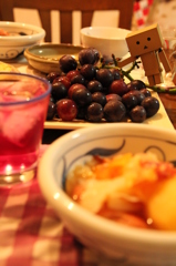 ポトフとぶどうのばんごはん