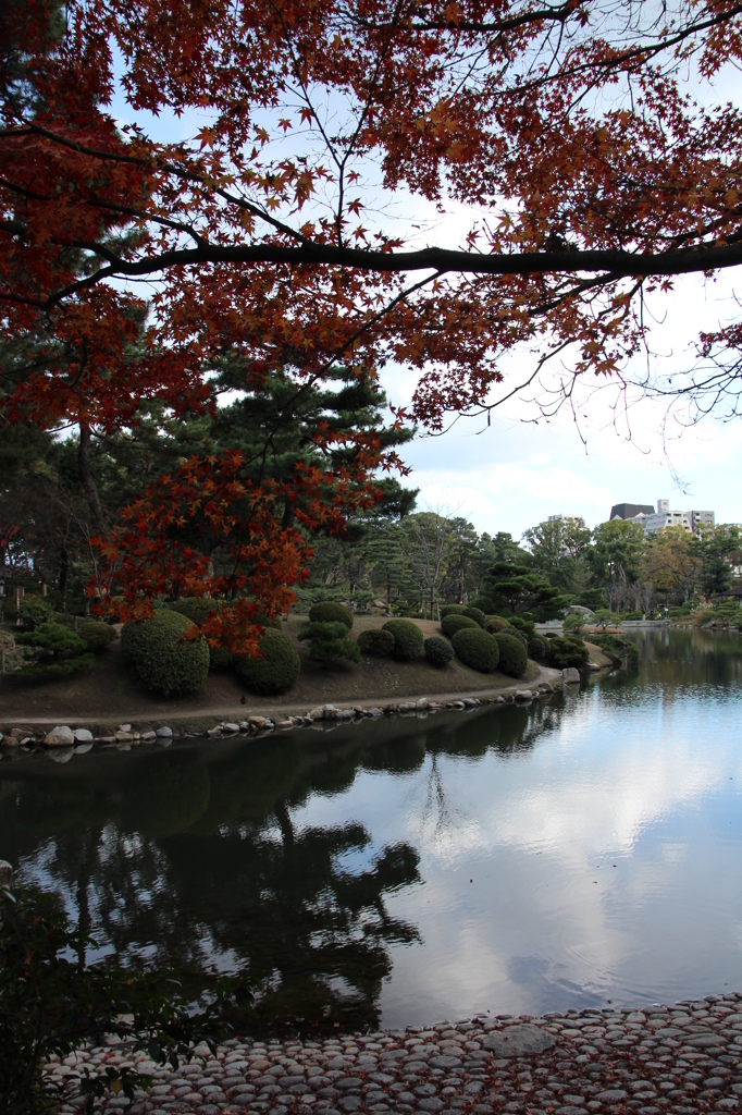 すこし紅葉＠縮景園