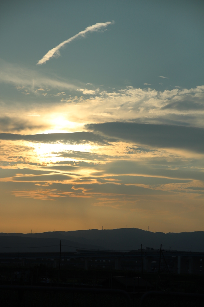 夕日