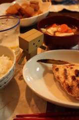 ぶりかまと豚の角煮のばんごはん