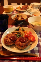 かぼちゃのスープのばんごはん