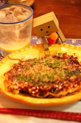 唐麺のお好み焼き
