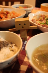 豚と白菜の蒸煮の根菜の炊いたんの晩御飯