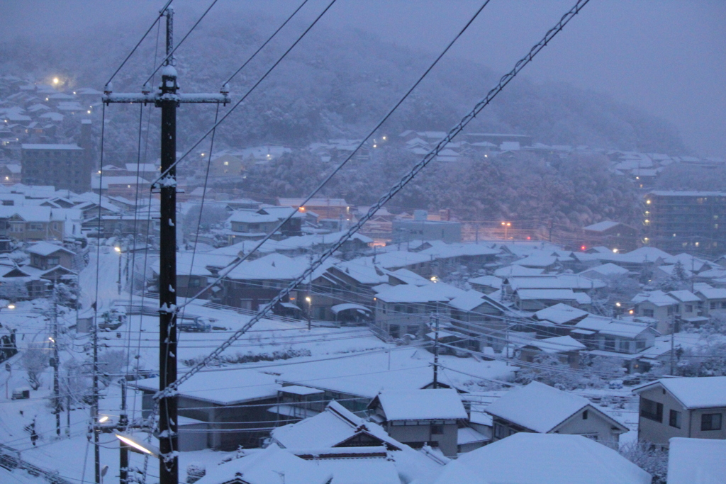 雪の日の朝