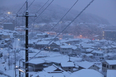 雪の日の朝