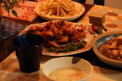 たまに食べたくなるから揚げ粉のばんごはん