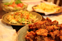 からあげの晩御飯