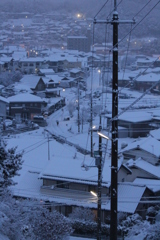 雪の日の朝