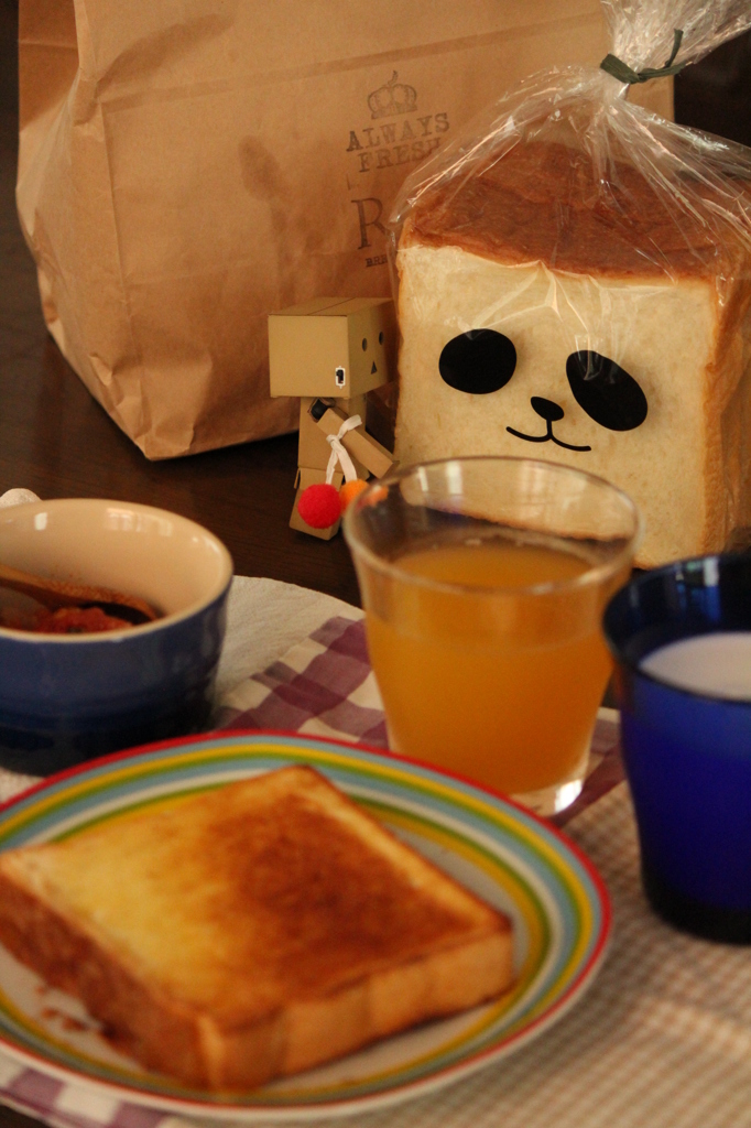 パンダのパンのあさごはん