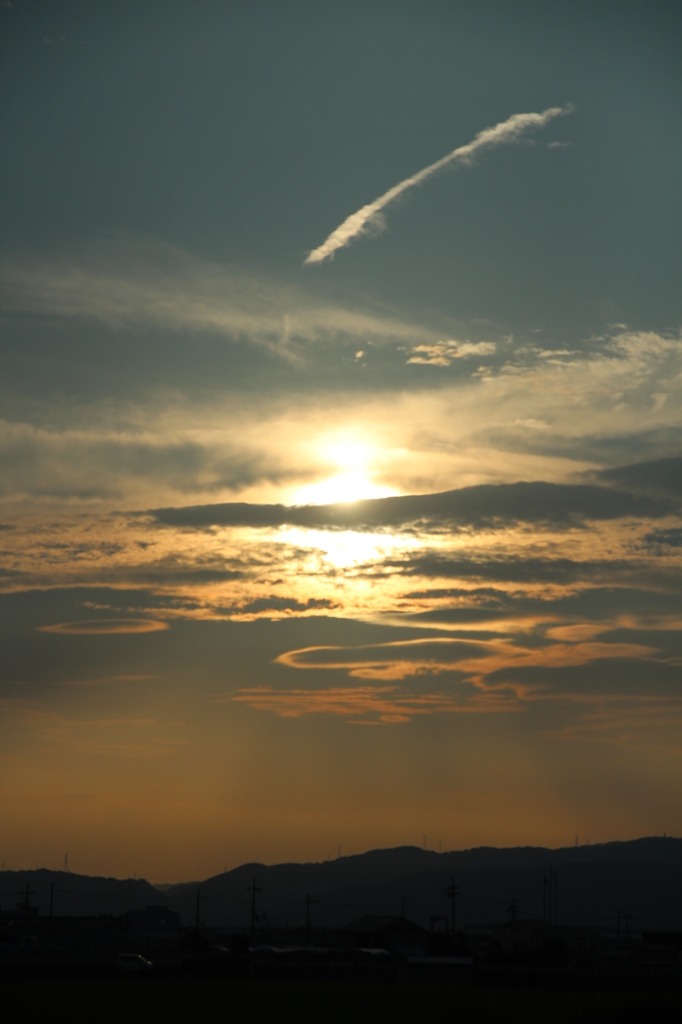 夕日